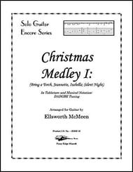 Christmas Medley I: Bring a Torch; Silent Night (Dropped D Tuning) Guitar and Fretted sheet music cover Thumbnail